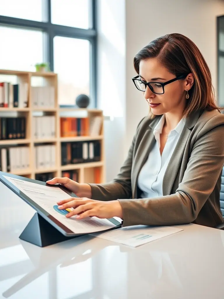 A coach and client engaged in a focused one-on-one coaching session, reviewing performance metrics on a tablet, symbolizing personalized coaching and measurable results.